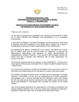 Statement by H.E. Ms. Erato Kozakou-Marcoullis, Minister for Foreign Affairs