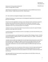 Statement by H.E. Mr. John Baird, Minister of Foreign Affairs