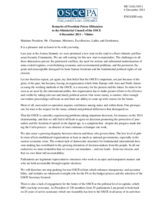 Statement by H.E. Mr. Petros Efthymiou, President of the OSCE Parliamentary Assembly