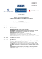 Draft Agenda (as of 6 February 2013)