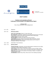 Draft Agenda (as of 4 February 2013) 