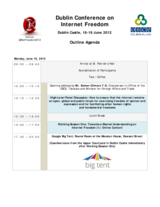Dublin Conference on Internet Freedom: Outline Agenda