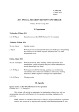 Programme and Agenda