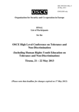 Final List of Participants