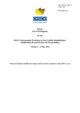 List of Participants