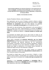 Statement by H.E. Mr. Jose Manuel Garcia-Margallo, Minister for Foreign Affairs and Cooperation