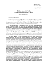 Statement by H.E. Mr. Mario Giro, Under-Secretary for Foreign Affairs