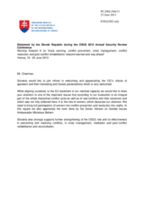 Session 2, Statement