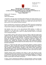 Opening Statement by H.E. Aldo Bumci, Minister of Foreign Affairs