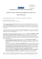 Session 3, Statement by Mr. Jonathan Cohen, Director of Programmes