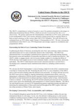 Session 1, Statement