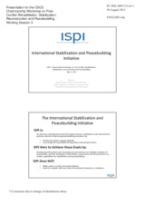 Statement by Mr. Rex, ISPI