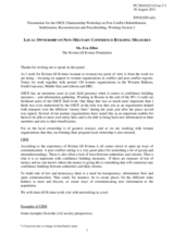 Statement by Ms. Zillen, The Kvinna till Kvinna Foundation