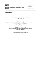 Statement by Amb. Vladimir Gerasimovich, Head of International Security and Arms Control Department, Ministry of Foreign Affairs, Belarus