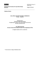 Statement by Mr. Nikolay Bordyuzha, Secretary General of the CSTO