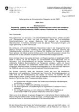 Statement by Switzerland