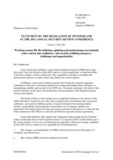 Statement by Switzerland