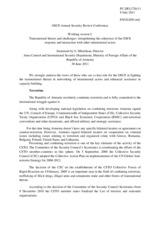 Statement by Mr. Mkrtchian, Director, Arms Control and International Security Department, Ministry of Foreign Affairs