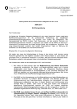 Statement by Switzerland