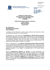 Statement by Mr. Ionita, Director General for Strategic Affairs, Ministry of Foreign Affairs