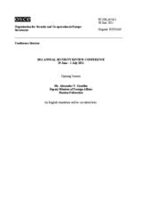 Statement by Mr. Alexander V. Grushko, Deputy Minister of Foreign Affairs, Russian Federation