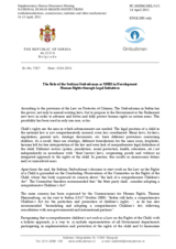 Statement by Serbia - Ombudsman, The Role of the Serbian Ombudsman as NHRI in Development Human Rights Through Legal Initiatives