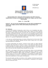 Statement by the Delegation of Norway, session IV