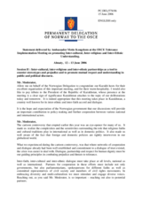 Statement by the Delegation of Norway, session II