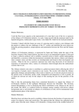 Statement by the Delegation of Turkey, session III