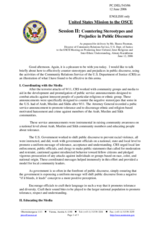 Statement by the Delegation of the United States, session II