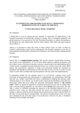 Statement by the Delegation of Turkey, session I
