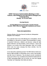 Opening statement by ODIHR Director Christian Strohal, opening session