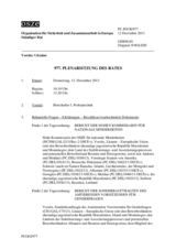 Journal der 977. Plenarsitzung des Ständigen Rates 