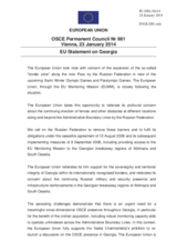 Statement by the Greek Presidency of the Council of the EU on the creation of a security zone inside the territory of Georgia in the run-up to the Sochi Winter Olympics