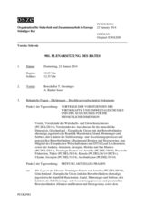 Journal der 981. Plenarsitzung des Ständigen Rates 