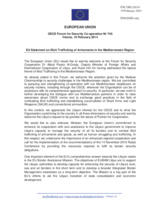 Statement by the Greek Presidency of the Council of the EU in response to the presentation on Illicit Trafficking of Armaments in the Mediterranean Region, by Mr. A. Al-Grady, Deputy Minister for Foreign Affairs of Libya