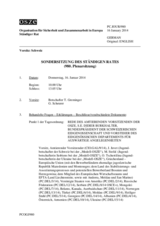 Journal der 980. Sondersitzung des Ständigen Rates