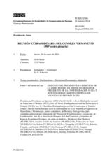 Diario de la 980ª Sesión extraordinaria del Consejo Permanente 
