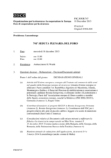 Giornale della 741a Seduta plenaria del Foro di cooperazione per la sicurezza