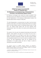 Statement by the Greek Presidency of the Council of the EU on the sentencing of demonstrators involved in Bolotnaya Square events in Moscow