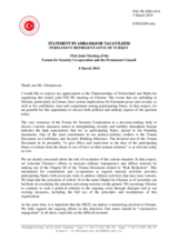 Statement by the Delegation of Turkey on the situation in Ukraine