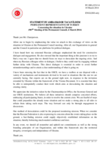 Statement by the Delegation of Turkey on the situation in Ukraine