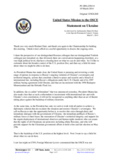 Statement by the Delegation of the United States on the situation in Ukraine