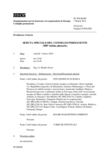 Giornale della 988a Seduta speciale del Consiglio permanente