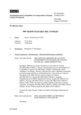 Diario de la 990ª Sesión plenaria del Consejo Permanente 