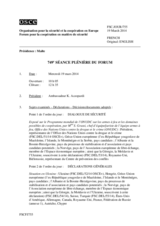 Journal de la 749ème séance plénière du Forum