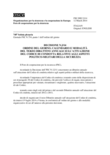 Decisione N.2/14 del Foro di cooperazione per la sicurezza