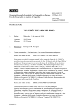 Diario de la 749ª Sesión plenaria del Foro de Cooperación en materia de Seguridad  