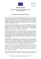 Statement by the Greek Presidency of the Council of the EU on the situation in Ukraine