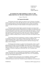 Statement by the Greek Presidency of the Council of the EU on the 20th anniversary of the ceasefire regime in the conflict between Armenia and Azerbaijan